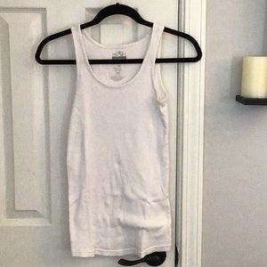 White maternity tank top